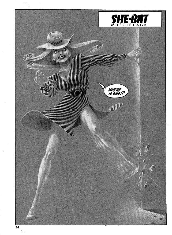 Murcielaga She-Bat comic appearance Kung-Fu Warriors #10 page 1