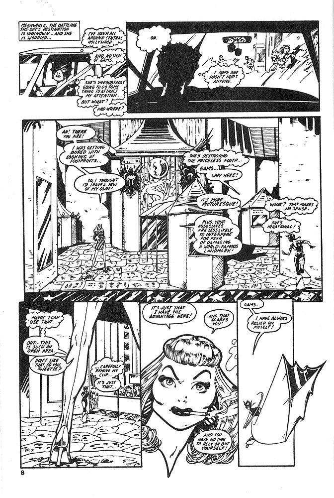 Murcielaga She-Bat comic appearance Kung-Fu Warriors #12 page 5