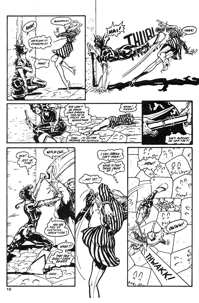 Murcielaga She-Bat comic appearance Kung-Fu Warriors #12 page 7