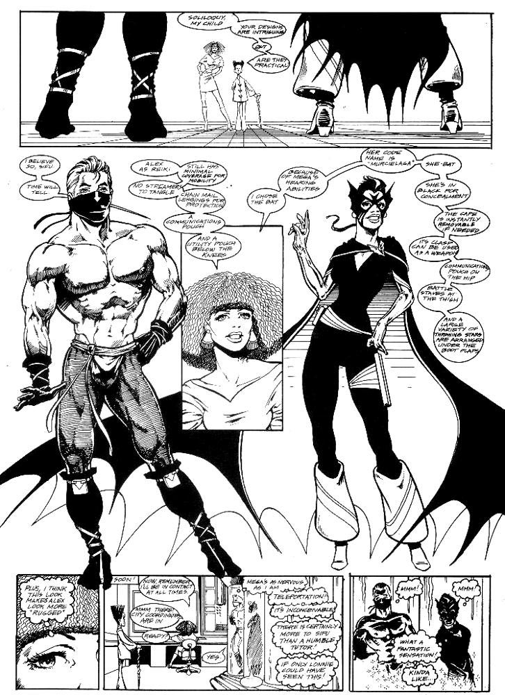 Murcielaga She-Bat first appearance Robowarriors #3 page 7