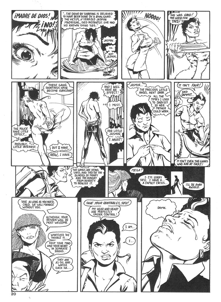 Murcielaga She-Bat comic appearance Robowarriors #6 page 2