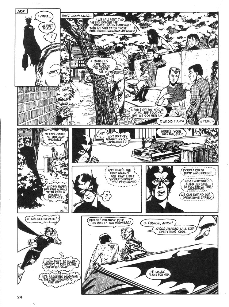 Murcielaga She-Bat comic appearance Robowarriors #6 page 6