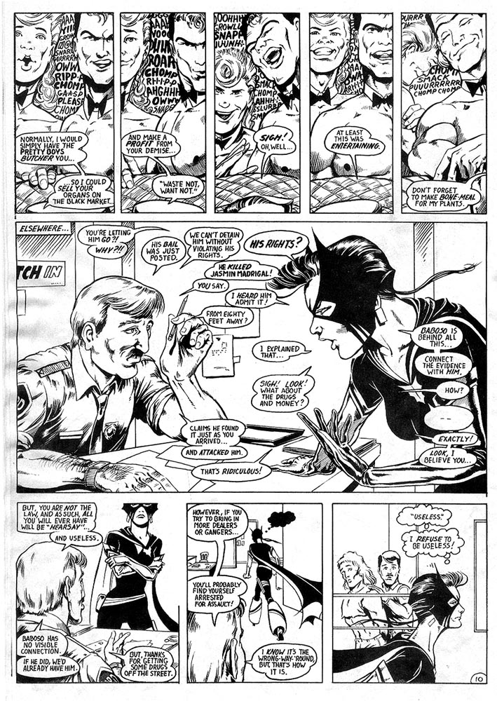 Murcielaga She-Bat comic appearance Robowarriors #7 page 3