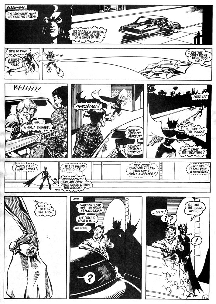 Murcielaga She-Bat comic appearance Robowarriors #7 page 5