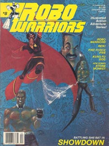 Murcielaga, She-Bat comic appearance, Robowarriors #8 cover