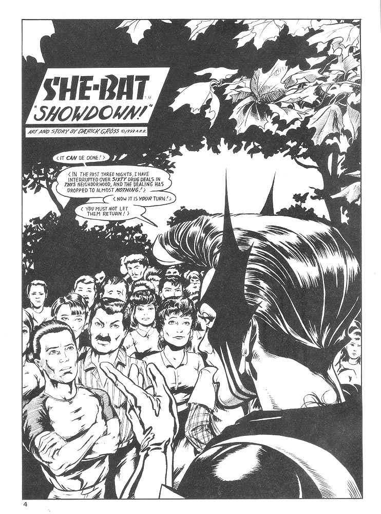 Murcielaga She-Bat comic appearance Robowarriors #8 page 1