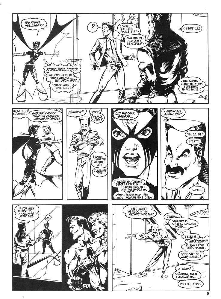 Murcielaga She-Bat comic appearance Robowarriors #8 page 6