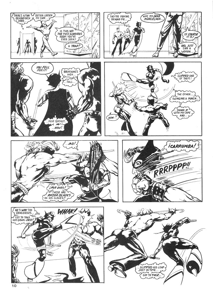 Murcielaga She-Bat comic appearance Robowarriors #8 page 7